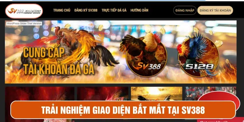 Giao diện trò chơi tại sàn giải trí bắt mắt, dễ tiếp cận